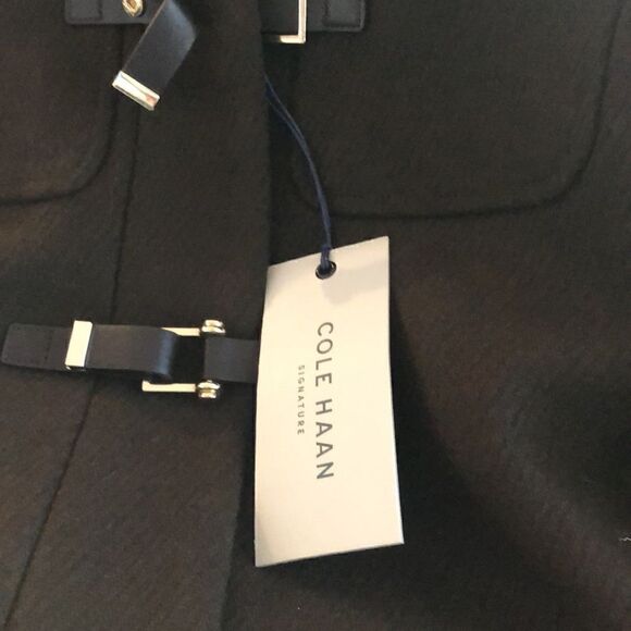 Cole Haan Women's Signature Hooded Wool Duffle Coat Brown/Loden Size 4 NWT - Picture 8 of 9